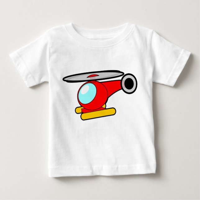 Hubschrauber, Chopper, Drehbilder für Drehflugzeug Baby T-shirt (Vorderseite)
