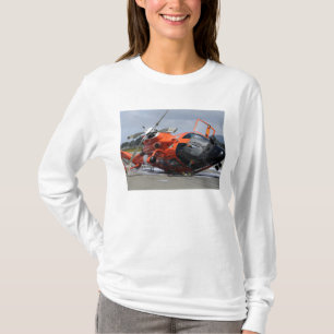 Hubschrauber des Delphins MH-65 zerschmettert bei T-Shirt