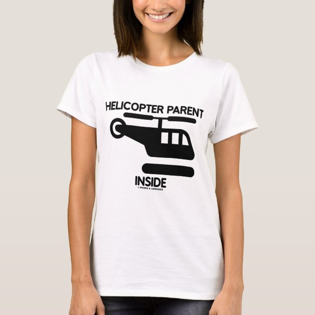 Hubschrauber-Elternteil-Innere (Zeichen) T-Shirt (Vorderseite)