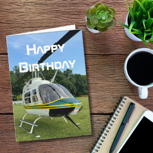 Hubschrauber Flugzeug, Cooler Aviation Geburtstag Karte