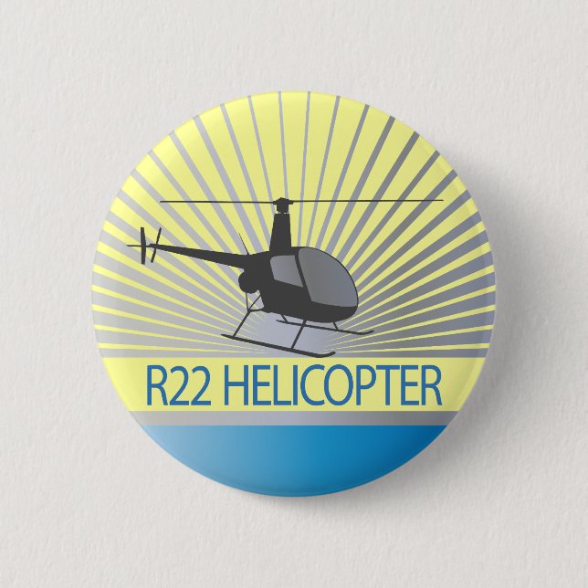 Hubschrauber-Flugzeuge Button (Vorderseite)