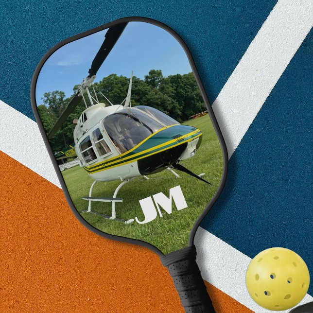 Hubschrauber Foto, Luftfahrt, Personalisiert Pickleball Schläger (Von Creator hochgeladen)