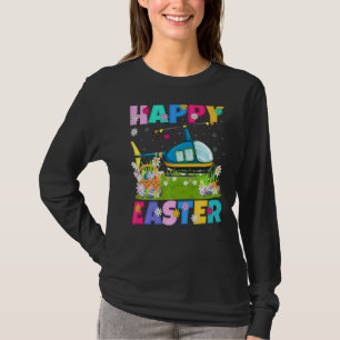 Hubschrauber Happy Oaster Funny Helicopter Ostern T-Shirt