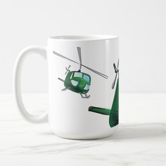 Hubschrauber Kaffeetasse (Links)