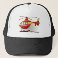 Hubschrauber-Krankenwagen-Hut