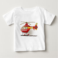 Hubschrauber-Krankenwagen-Säuglings-T - Shirt
