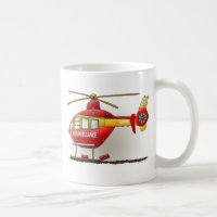 Hubschrauber-Krankenwagen-Tasse