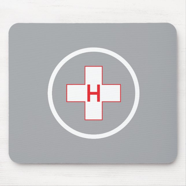 Hubschrauber-Landeplatz Mausunterlage-Krankenhaus Mousepad (Vorne)