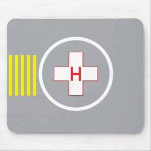 Hubschrauber-Landeplatz Mousepad Krankenhaus 6