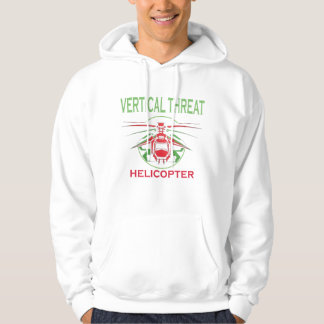 Hubschrauber mit vertikaler Bedrohung Hoodie