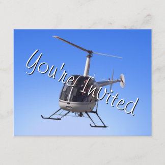 Hubschrauber-Party Einladungen - RSVP-Karte
