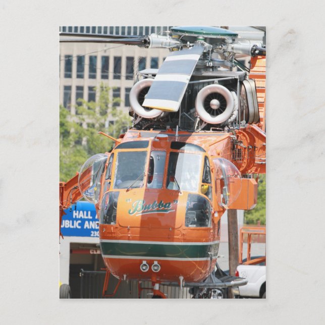 Hubschrauber Postkarte (Vorderseite)