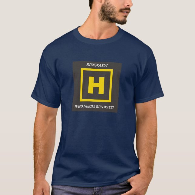 Hubschrauber-Rollbahnen T-Shirt (Vorderseite)
