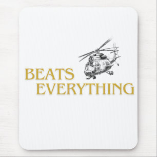 Hubschrauber schlagen alles mousepad
