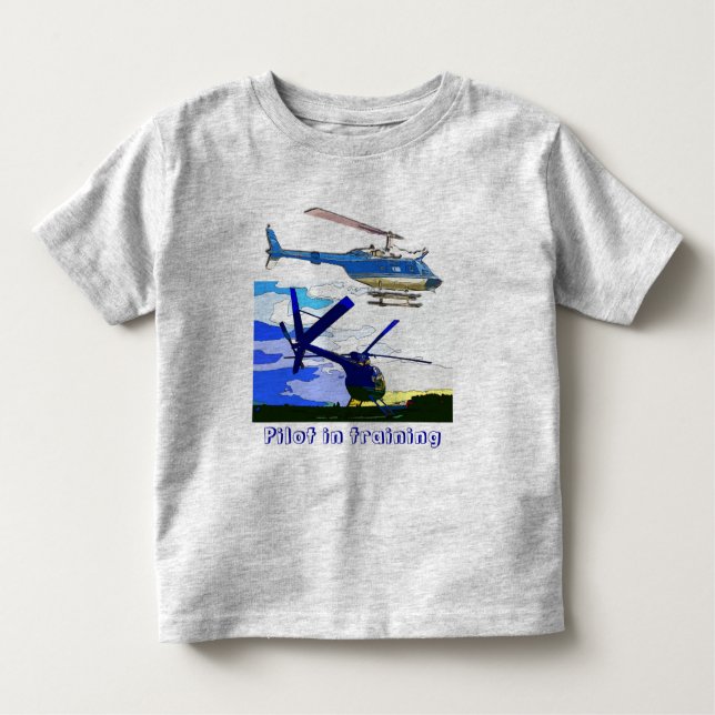 Hubschrauber steuern in Training Kleinkind T-shirt (Vorderseite)