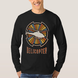 Hubschrauber Vintage Klassiker Retro Liebe T-Shirt