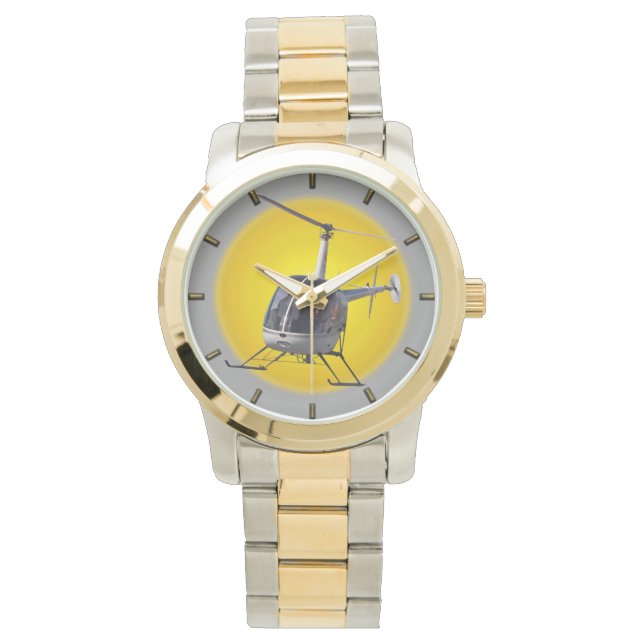 Hubschrauberbeobachter Cool Flug Helikopter Armban Armbanduhr (Vorderseite)