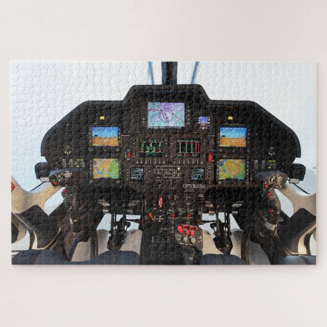 Hubschraubercockpit Puzzle (Horizontal)