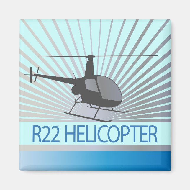 Hubschrauberflugzeug Magnet (Vorne)