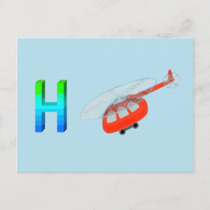 Hubschrauberkarte Postkarte