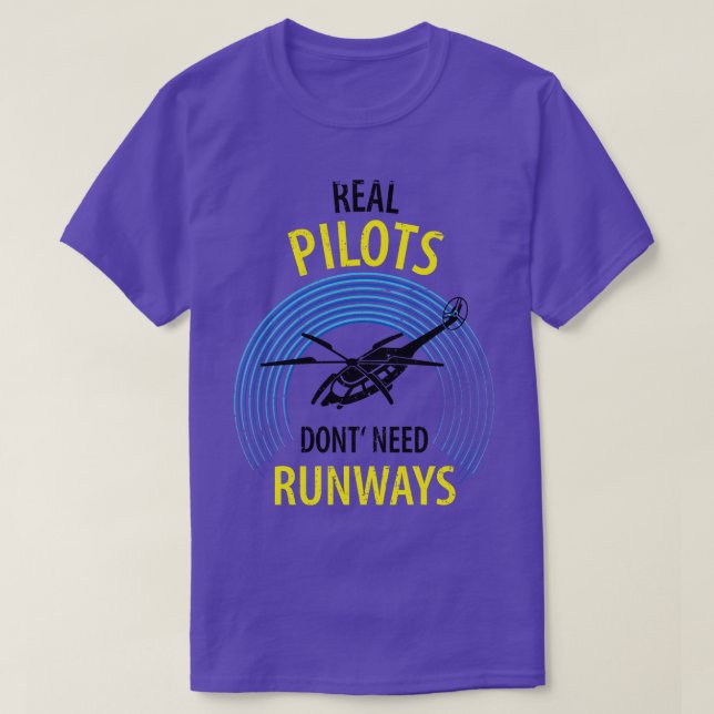 Hubschrauberpilot 1 T-Shirt (Design vorne)