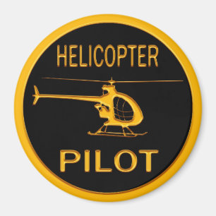 Hubschrauberpilot Magnet