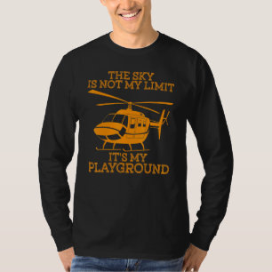 Hubschrauberpilot Männer Frauen Cooler Chopper T-Shirt
