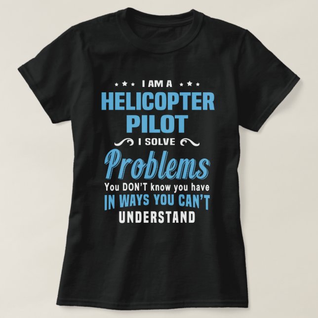 Hubschrauberpilot T-Shirt (Design vorne)