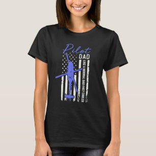 Hubschrauberpilot Vater Amerikanische Flagge Coole T-Shirt
