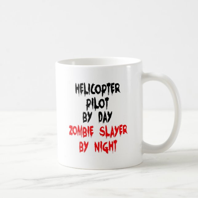 Hubschrauberpilot Zombie Slayer Tasse (Rechts)