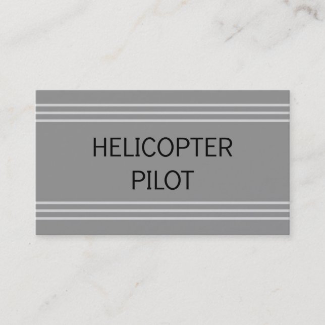 Hubschrauberpilotenkarte Visitenkarte (Vorderseite)
