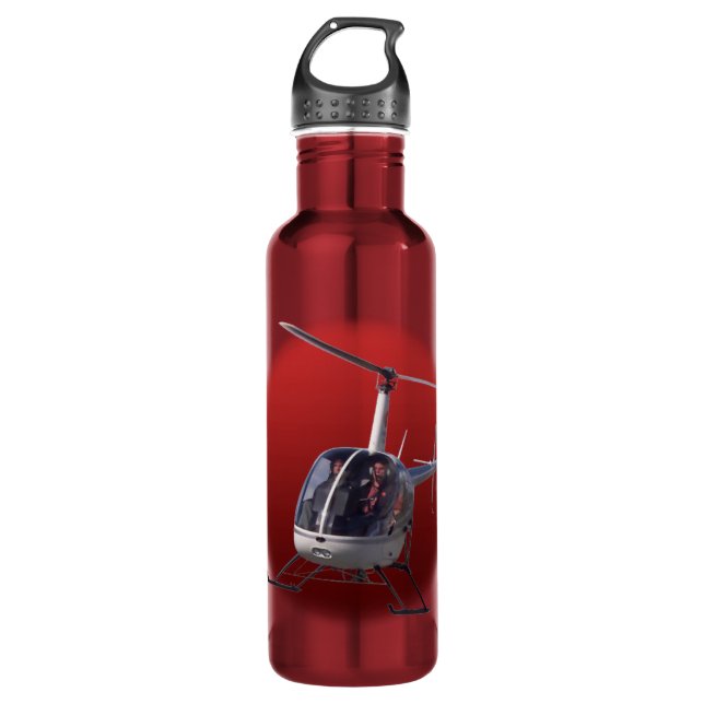 Hubschrauberwasserflasche Cooler Hubschrauber Flas Edelstahlflasche (Vorderseite)