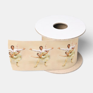 Hübschstes Ballett-Themed Tanz Partners Kunst Satinband