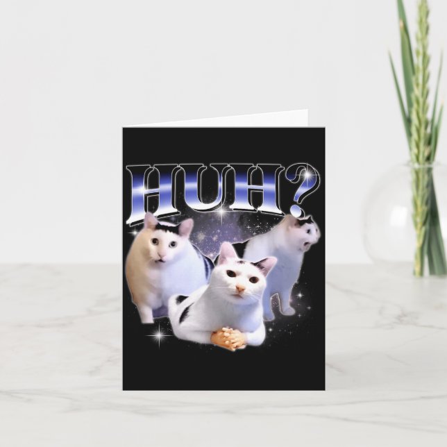 Huch lustige dankbare Katze Stud seltsam Bootleg s Karte (Vorderseite)