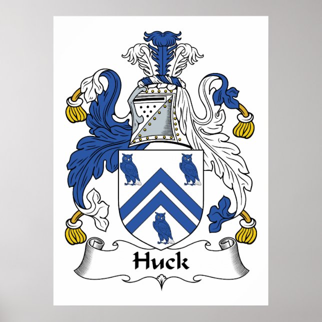 Huck Familienwappen Poster (Vorne)