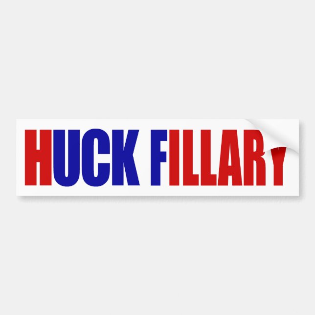 "HUCK FILLARY" AUTOAUFKLEBER (Vorne)
