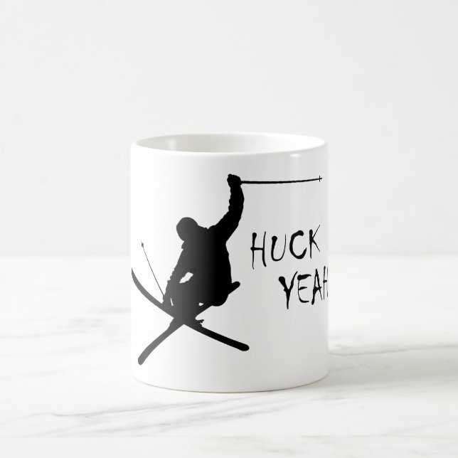 Huck Yeah (Skifahren) Tasse (Mittel)