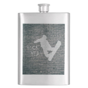 Huck Yeah (Snowboarden) Flachmann