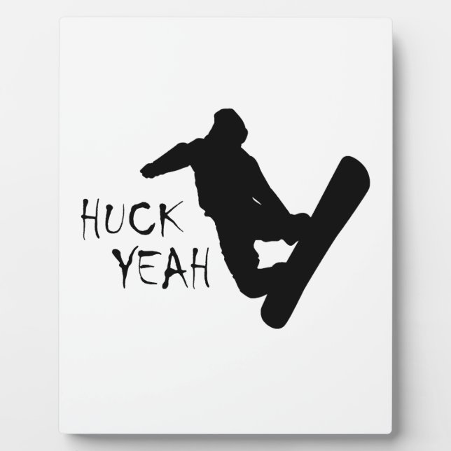 Huck Yeah (Snowboarden) Fotoplatte (Vorderseite)