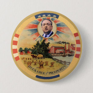 Huckabee und Wohlstand Button