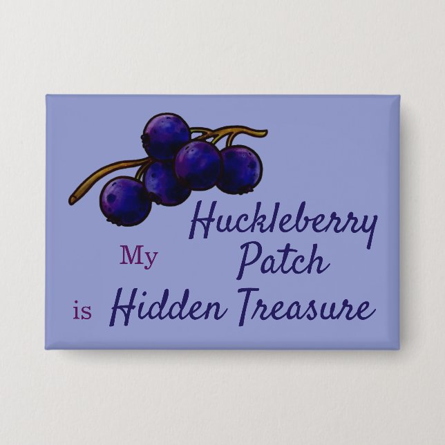 Huckleberry Frucht Sammelknopf  Button (Vorderseite)