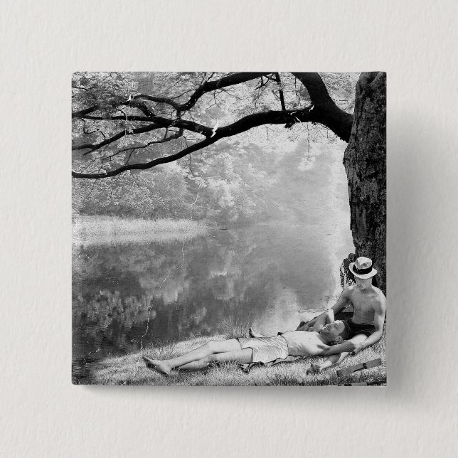 Huckleberry & Tom Button (Vorderseite)