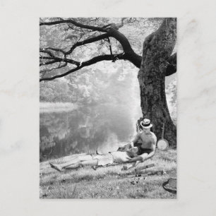 Huckleberry & Tom Postkarte