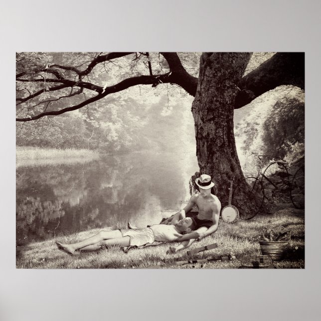 Huckleberry & Tom (Sepia Edition) Poster (Vorne)