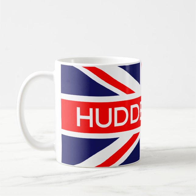 Huddersfield UK Flag Tasse (Links)