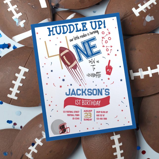 Huddle up Rookie Football Budget 1. Geburtstag (Von Creator hochgeladen)