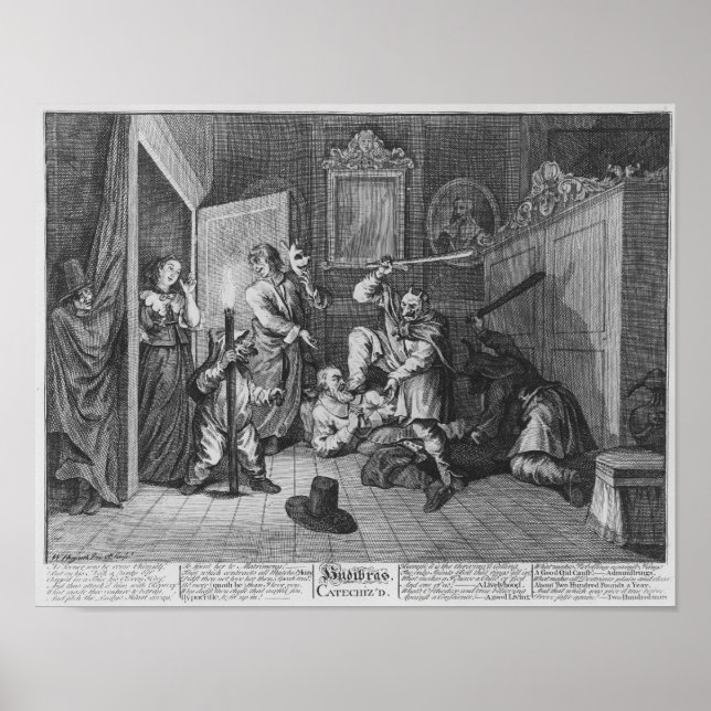 Hudibras Catechiz'd, Plate IV Poster (Vorne)
