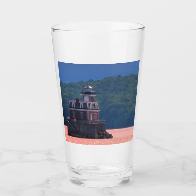 Hudson Athens Lighthouse - Hudson City Light, NY Glas (Vorderseite)