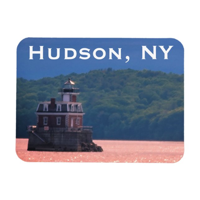 Hudson Athens Lighthouse - Hudson City Light, NY Magnet (Horizontal)