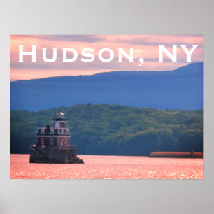 Hudson Athens Lighthouse - Hudson City Light, NY Poster